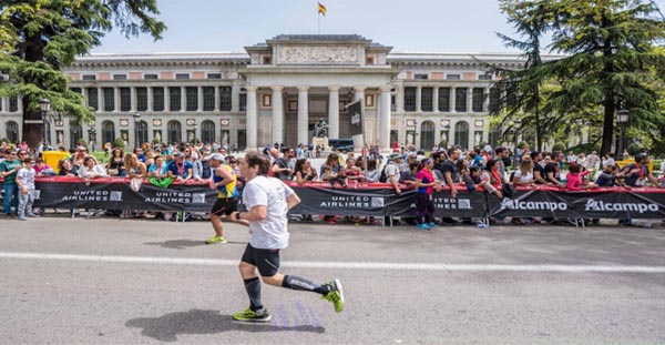 El maraton llegando al Prado