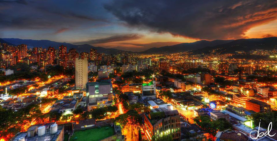 Vista de Medellin, Colombia