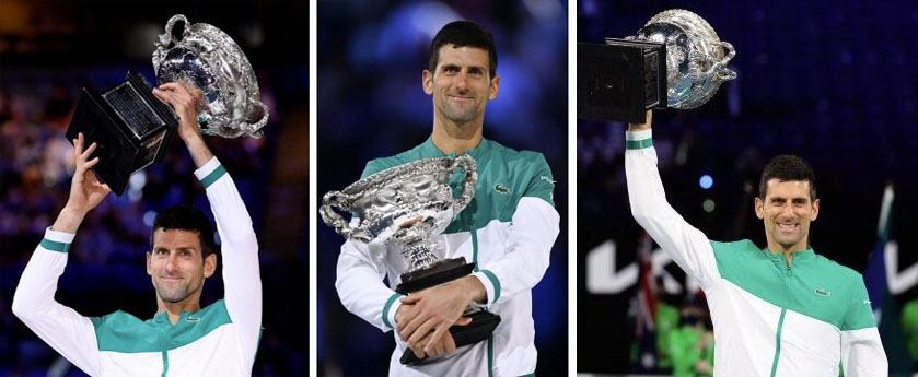 Novak Djokovic. Australian Open 2021. Photo Profimedia.