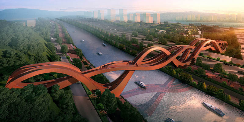 El PUENTE DEL RÍO DRAGÓN EN CHINA