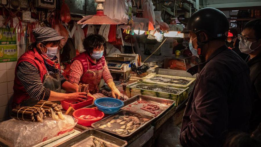 Mercado de Wuhan en China