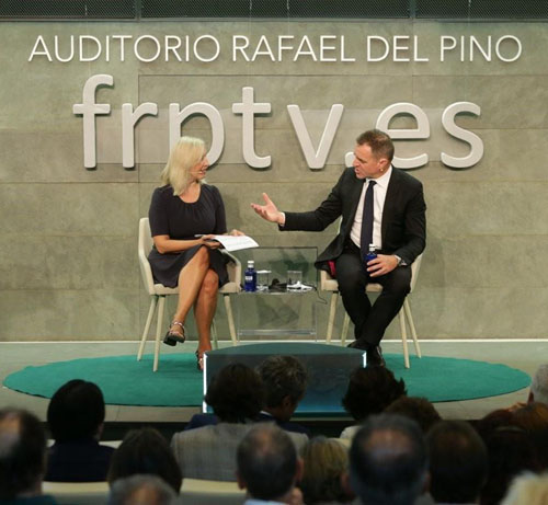 Niall Ferguson y Rafael del-Pino en Fundacion Rafael del Pino.