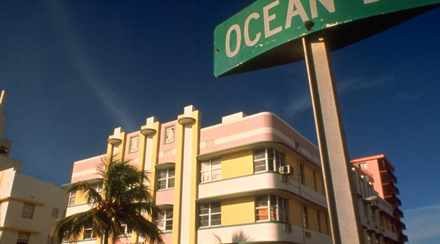 Edificio Art Decó en Ocean Drive