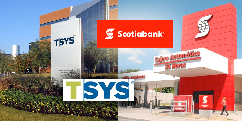 TSYS firma un acuerdo de pagos con Scotiabank