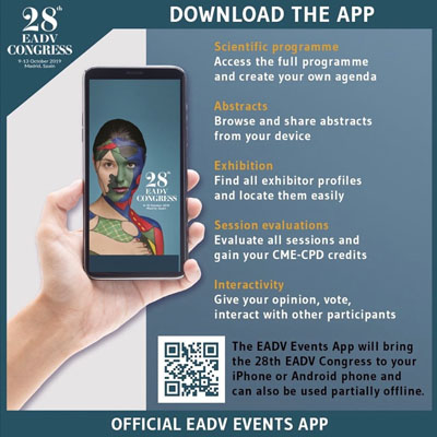 App del 28 EADV Congress, Madrid 2019