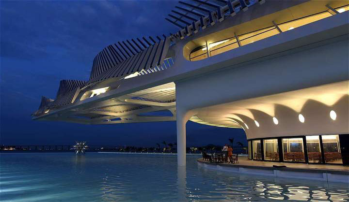 Museo del Mañana, vista de detalle lateral