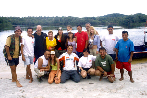 Equipo PWM, turistas, guias y operador.