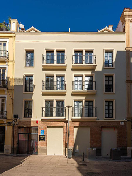 Fachada. Casas de Campos, Málaga.