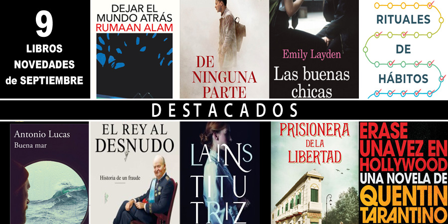 LIBROS DESTACADOS, NOVEDADES SEPTIEMBRE