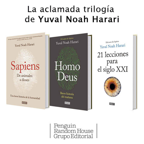 La aclamada trilogía de Yuval Noah Harari.