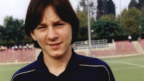 Leonel Messi joven.