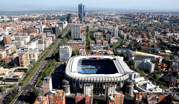 Estadium Santiago Bernabeu, Madrid.