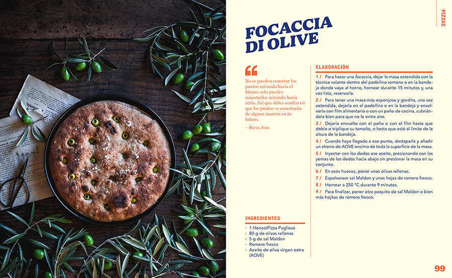 Focaccia di olive.